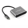 StarTech.com USB-C multiportinis vaizdo adapteris – 4K 60Hz USB-C į HDMI 2.0 arba DisplayPort 1.2 monitoriaus adapteris – USB Type-C 2-in-1 ekrano keitiklis HDMI/DP HBR2 HDR – suderinamas su Thunderbolt 3