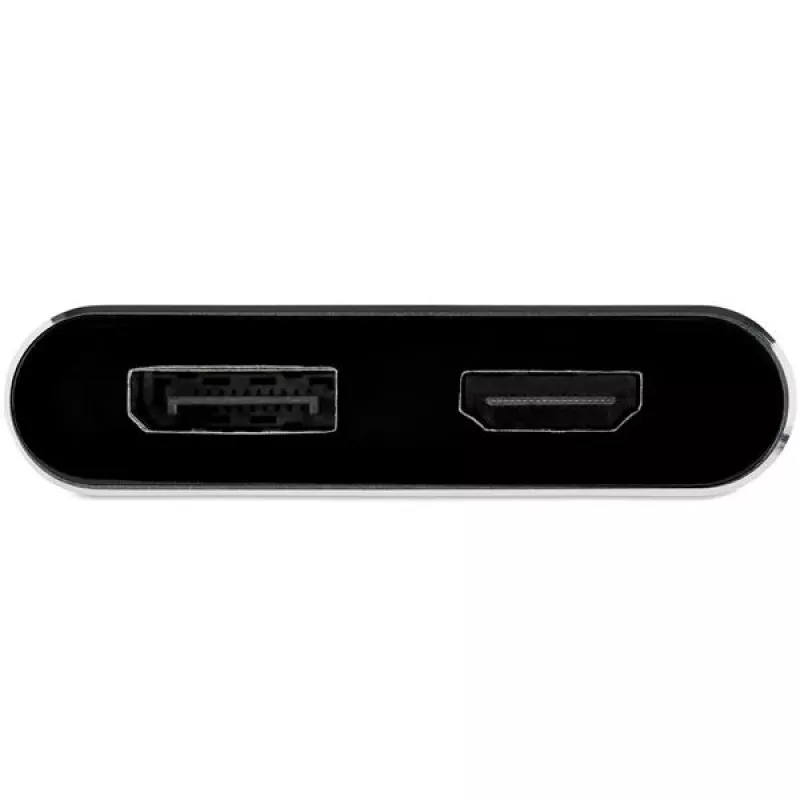 StarTech.com USB-C multiportinis vaizdo adapteris – 4K 60Hz USB-C į HDMI 2.0 arba DisplayPort 1.2 monitoriaus adapteris – USB Type-C 2-in-1 ekrano keitiklis HDMI/DP HBR2 HDR – suderinamas su Thunderbolt 3