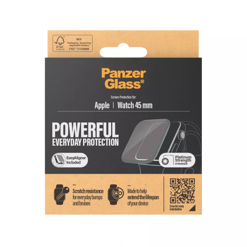 PanzerGlass ® Apple Watch Series 9 | 8 | 7 | 45mm | Apsauginis stiklas
