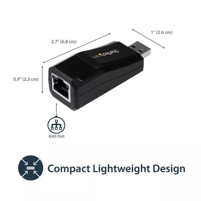 StarTech.com USB 3.0 į Gigabit Ethernet tinklo adapteris – 10/100/1000 Mbps