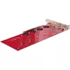„StarTech.com“ keturių M.2 PCIe adapterio kortelė, PCIe x16 į keturis NVMe arba AHCI M.2 SSD, PCI Express 4.0, 7,8 GB/s vienam diskui, reikalinga bifurkacija, suderinama su „Windows“ / „Linux“