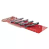 „StarTech.com“ keturių M.2 PCIe adapterio kortelė, PCIe x16 į keturis NVMe arba AHCI M.2 SSD, PCI Express 4.0, 7,8 GB/s vienam diskui, reikalinga bifurkacija, suderinama su „Windows“ / „Linux“