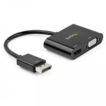 StarTech.com DisplayPort į HDMI VGA adapteris - DisplayPort 1.2 HBR2 į HDMI 2.0 (4K 60Hz) arba VGA 1080p keitiklis - DP į HDMI arba VGA monitoriaus adapteris