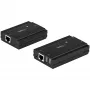 StarTech.com 4 prievadų USB 2.0 praplėtimo stotelė per vieną CAT5e/CAT6 Ethernet kabelį (RJ45) - 100 m - USB prailgintuvo adapterio rinkinys - metalinis korpusas - išorinis maitinimas - 480 Mbps