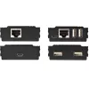 StarTech.com 4 prievadų USB 2.0 praplėtimo stotelė per vieną CAT5e/CAT6 Ethernet kabelį (RJ45) - 100 m - USB prailgintuvo adapterio rinkinys - metalinis korpusas - išorinis maitinimas - 480 Mbps
