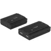 StarTech.com 4 prievadų USB 2.0 praplėtimo stotelė per vieną CAT5e/CAT6 Ethernet kabelį (RJ45) - 100 m - USB prailgintuvo adapterio rinkinys - metalinis korpusas - išorinis maitinimas - 480 Mbps
