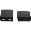 StarTech.com 4 prievadų USB 2.0 praplėtimo stotelė per vieną CAT5e/CAT6 Ethernet kabelį (RJ45) - 100 m - USB prailgintuvo adapterio rinkinys - metalinis korpusas - išorinis maitinimas - 480 Mbps
