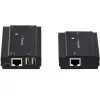 StarTech.com 4 prievadų USB 2.0 praplėtimo stotelė per vieną CAT5e/CAT6 Ethernet kabelį (RJ45) - 100 m - USB prailgintuvo adapterio rinkinys - metalinis korpusas - išorinis maitinimas - 480 Mbps