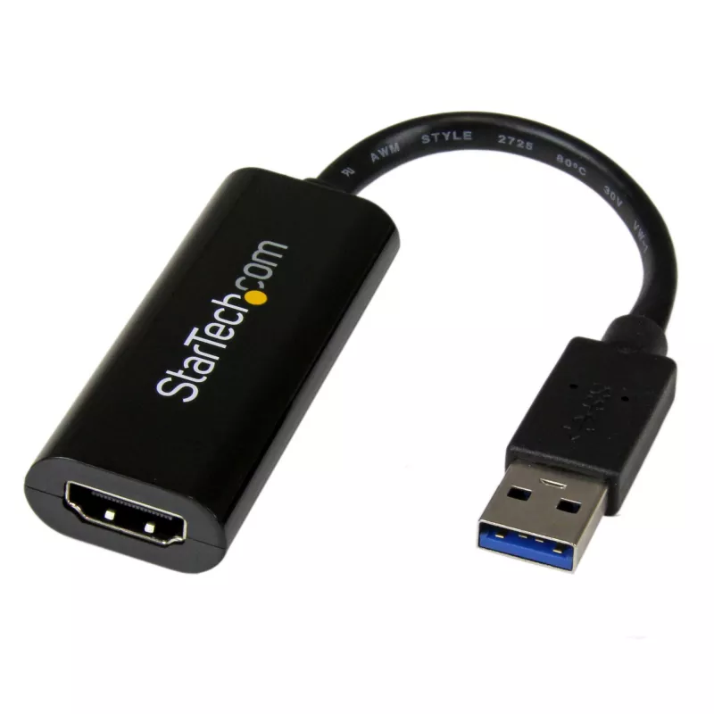 StarTech.com USB 3.0 į HDMI adapteris, USB į HDMI monitoriaus keitiklis, 1080p, skirtas Windows (nepalaiko macOS/ChromeOS/Linux) - TAA