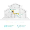 TP-Link TL-WPA1000 KIT PowerLine tinklo adapteris 1000 Mbit/s Ethernet LAN Wi-Fi Baltas 2 vnt