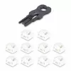 StarTech.com RJ45 prievadų spynos – 10 vnt. rinkinys su raktu, užrakinami RJ45 kištukiniai dangteliai, daugkartiniai Ethernet/LAN prievadų apsaugos, įspaudžiami RJ45 dulkių dangteliai serveriams, jungikliams, sieninėms rozetėms