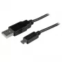 StarTech.com trumpas Micro-USB laidas - M/M - 15 cm, USB A, Micro-USB B, USB 2.0, vyriškas/vyriškas, juodas