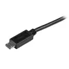 StarTech.com trumpas Micro-USB laidas - M/M - 15 cm, USB A, Micro-USB B, USB 2.0, vyriškas/vyriškas, juodas