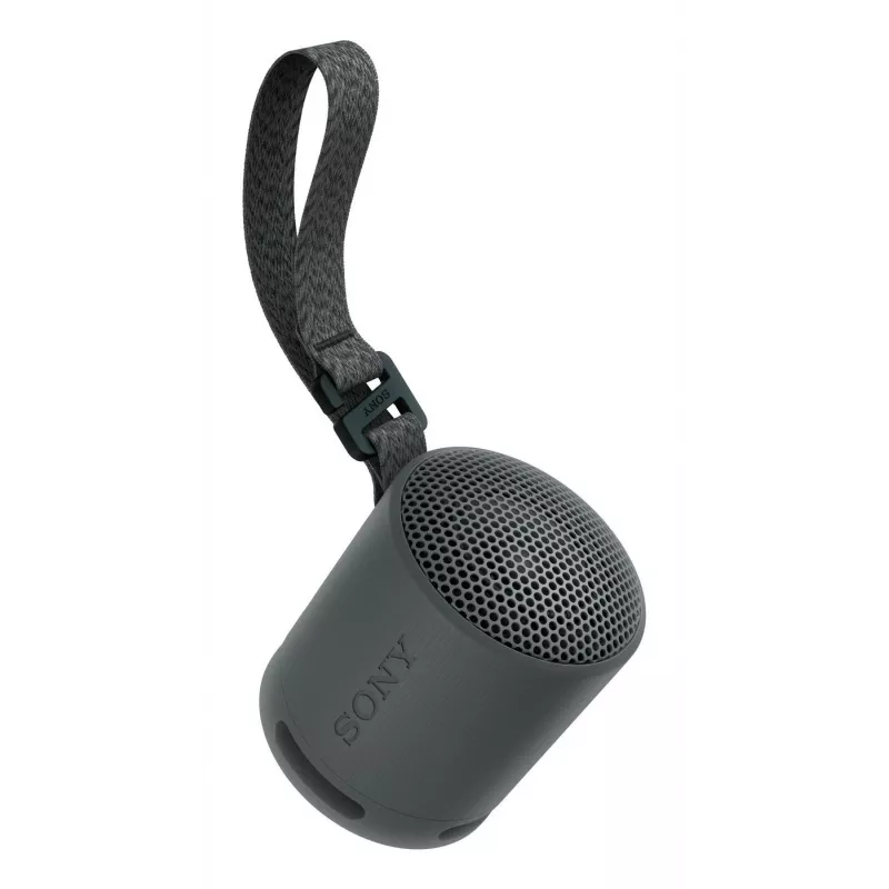 Sony SRS-XB100 – Belaidis Bluetooth garsiakalbis, nešiojamas, IP67 atsparus vandeniui ir dulkėms, 16 val. baterija, juodas