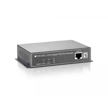 LevelOne Gigabit PoE kartotuvas POR-0222, kaskaduojamas, 2 PoE išėjimai