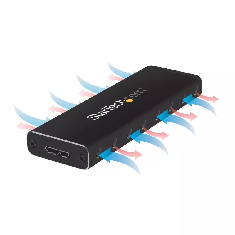 StarTech.com SM2NGFFMBU33 M.2 SSD korpusas M.2 SATA diskams – USB 3.0 (5Gbps) su UASP