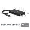StarTech.com USB-C kelių prievadų adapteris – USB-C kelioninis dokas su 4K HDMI, 60W PD, GbE, 2x USB-A 3.0 – nešiojamas mini USB-C dokas nešiojamam kompiuteriui