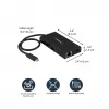 StarTech.com USB-C kelių prievadų adapteris – USB-C kelioninis dokas su 4K HDMI, 60W PD, GbE, 2x USB-A 3.0 – nešiojamas mini USB-C dokas nešiojamam kompiuteriui