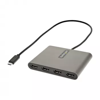 StarTech.com USB-C į 4x HDMI adapteris, USB-C į 4 HDMI monitorių keitiklis, skirtas Windows (nepalaiko macOS/ChromeOS/Linux) - TAA