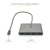 StarTech.com USB-C į 4x HDMI adapteris, USB-C į 4 HDMI monitorių keitiklis, skirtas Windows (nepalaiko macOS/ChromeOS/Linux) - TAA