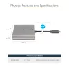 StarTech.com USB-C į 4x HDMI adapteris, USB-C į 4 HDMI monitorių keitiklis, skirtas Windows (nepalaiko macOS/ChromeOS/Linux) - TAA