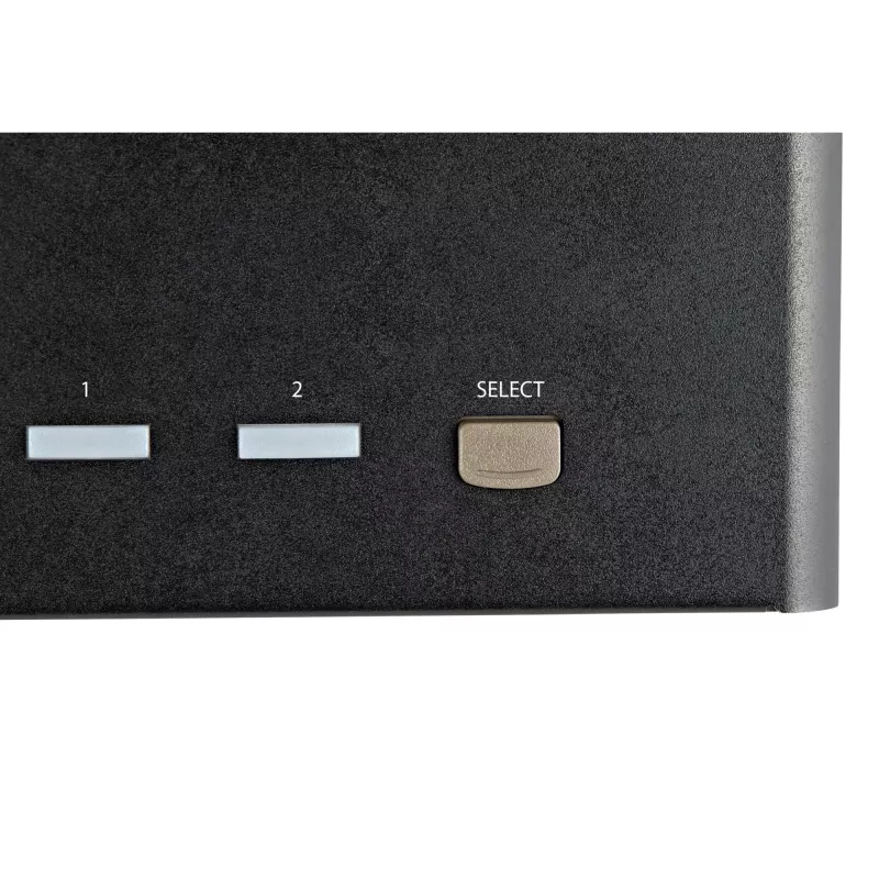 StarTech.com 2 prievadų keturių monitorių DisplayPort KVM jungiklis – 4K 60Hz UHD HDR – stalinis 4K DP 1.2 KVM su 2 prievadų USB 3.0 šakotuvu (5Gbps) ir 4x USB 2.0 HID prievadais, garsu – perjungimas klavišais – TAA