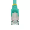 StarTech.com 50 cm CAT6a Ethernet kabelis - Aqua - Mažai dūmų, nulio halogeno (LSZH) - 10GbE 500MHz 100W PoE++ Su apsauga nuo užkabinimo RJ-45 su įtempimo mažinimo gaubtais S/FTP tinklo jungiamasis laidas
