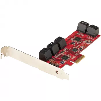 StarTech.com 10 prievadų PCIe SATA III 6Gbps plokštė, ASM1062, ne RAID, žemo/viso profilio