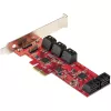 StarTech.com 10 prievadų PCIe SATA III 6Gbps plokštė, ASM1062, ne RAID, žemo/viso profilio