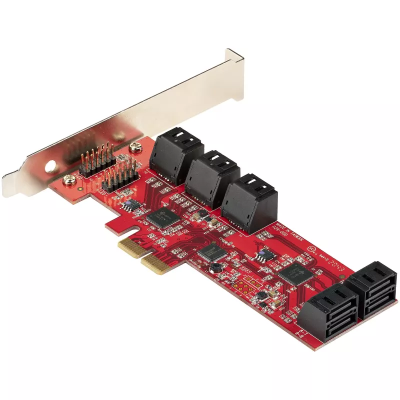 StarTech.com 10 prievadų PCIe SATA III 6Gbps plokštė, ASM1062, ne RAID, žemo/viso profilio