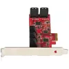 StarTech.com 10 prievadų PCIe SATA III 6Gbps plokštė, ASM1062, ne RAID, žemo/viso profilio