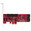 StarTech.com 10 prievadų PCIe SATA III 6Gbps plokštė, ASM1062, ne RAID, žemo/viso profilio