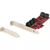 StarTech.com 10 prievadų PCIe SATA III 6Gbps plokštė, ASM1062, ne RAID, žemo/viso profilio