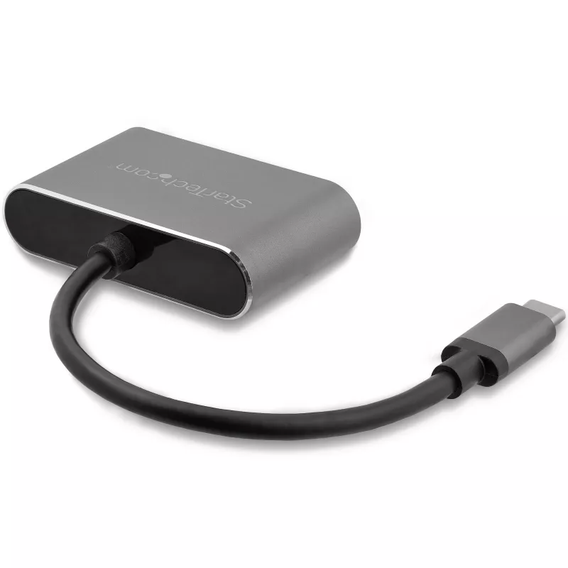 StarTech.com USB-C į VGA ir HDMI adapteris – 2-in-1 – 4K 30Hz – Kosminė pilka