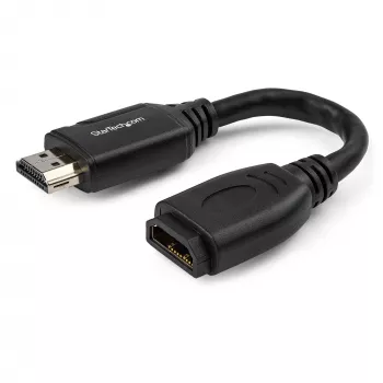 StarTech.com 15 cm HDMI prailginimo kabelis – HDMI 2.0, 4K 60Hz, vyriška–moteriška jungtis