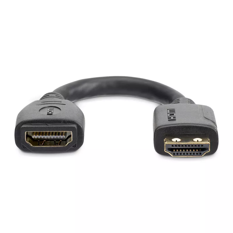 StarTech.com 15 cm HDMI prailginimo kabelis – HDMI 2.0, 4K 60Hz, vyriška–moteriška jungtis