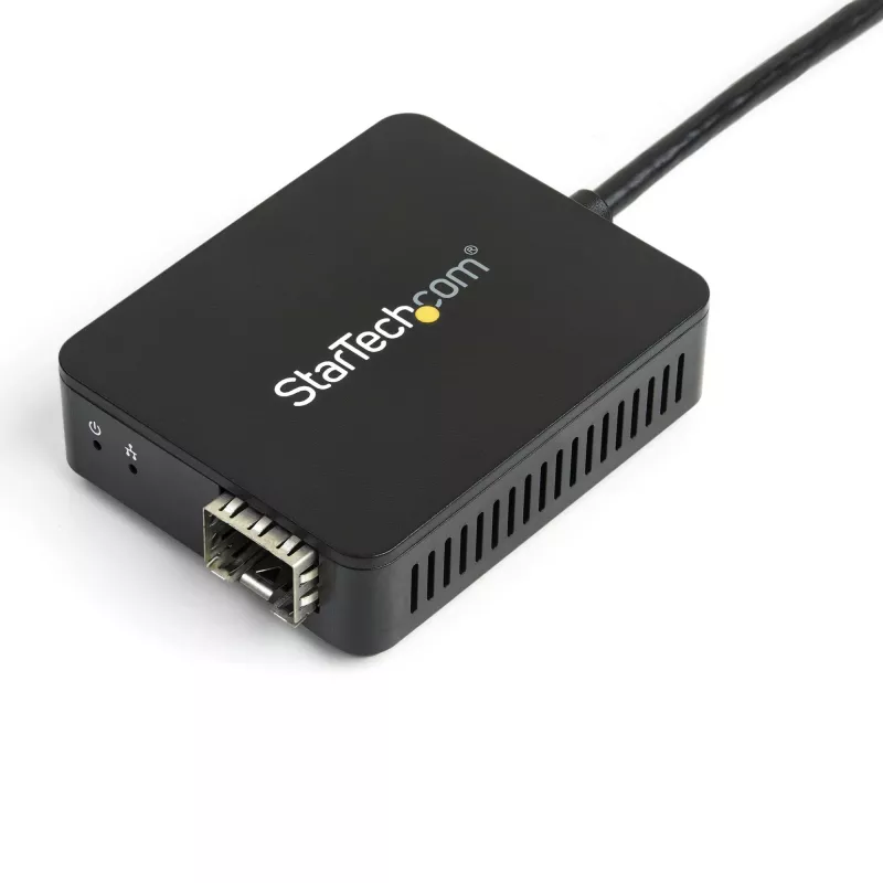 StarTech.com USB 3.0 į šviesolaidžio keitiklis - Kompaktiškas USB į atvirą SFP adapteris - USB į Gigabit tinklo adapteris - USB 3.0 šviesolaidžio adapteris, suderinamas su daugiamodžiu (MMF) ir vienmodžiu (SMF) pluoštu