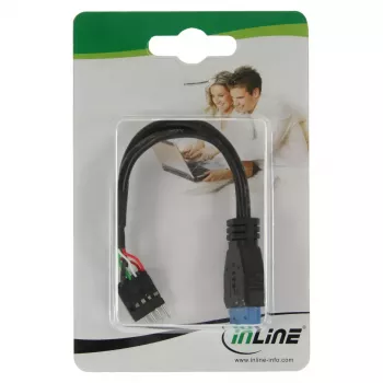 InLine USB 3.0 į 2.0 adapteris vidinis USB 3.0 / 2x USB 2.0 kontaktinis lizdas, 0,15 m