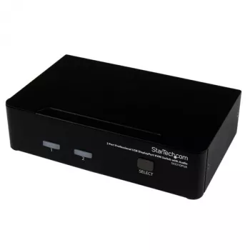 StarTech.com 2 prievadų profesionalus USB DisplayPort KVM jungiklis su garsu