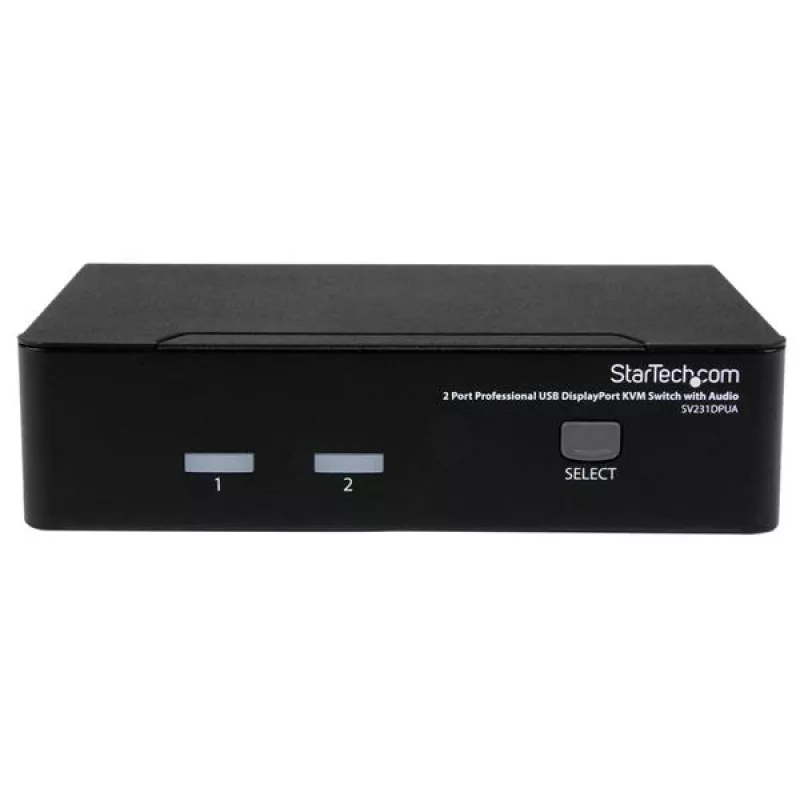 StarTech.com 2 prievadų profesionalus USB DisplayPort KVM jungiklis su garsu