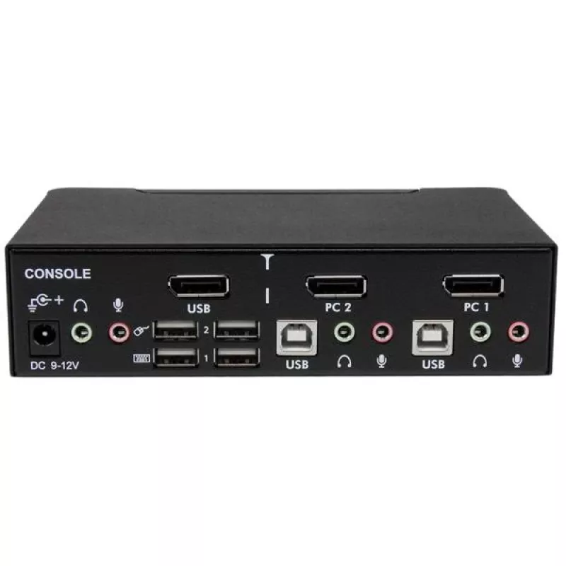 StarTech.com 2 prievadų profesionalus USB DisplayPort KVM jungiklis su garsu