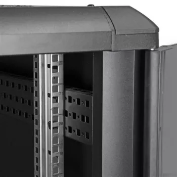 StarTech.com 4-Post 22U serverio spinta, užrakinama 19 colių duomenų spinta kompiuteriams, AV, IT įrangai, biuro / namų tinklo spinta su ratukais ir reguliuojamais montavimo bėgeliais