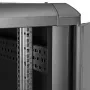 StarTech.com 4-Post 22U serverio spinta, užrakinama 19 colių duomenų spinta kompiuteriams, AV, IT įrangai, biuro / namų tinklo spinta su ratukais ir reguliuojamais montavimo bėgeliais