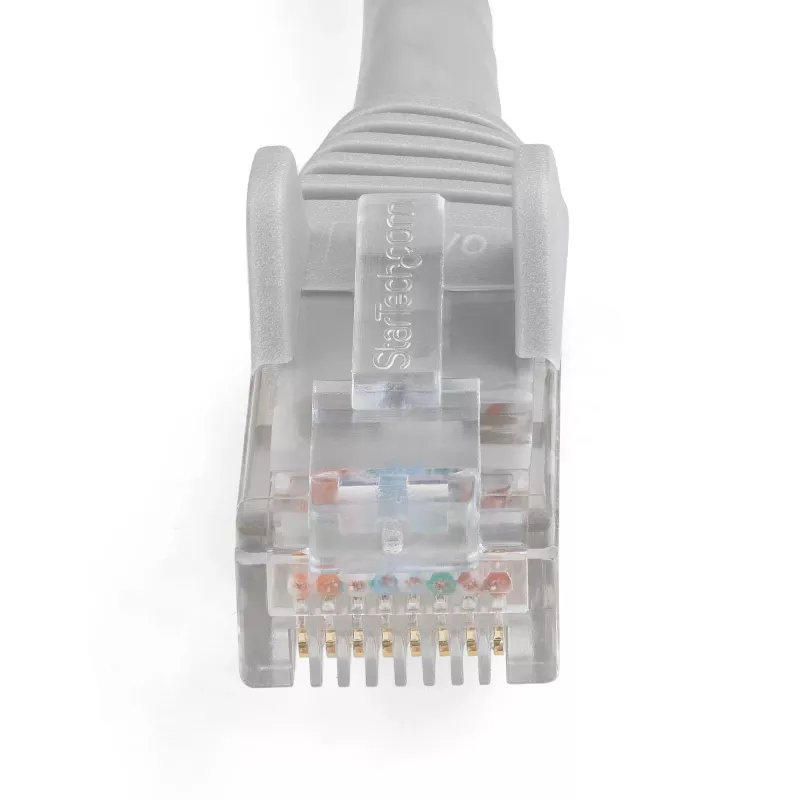 StarTech.com 5m CAT6 Ethernet kabelis - LSZH (Mažai dūmų, be halogenų) - 10 Gigabit 250MHz 100W PoE RJ45 10GbE UTP tinklo jungiamasis laidas su apsauga nuo užkliuvimo ir įtempimo mažinimu - Pilka, CAT 6, ETL patvirtintas, 24AWG