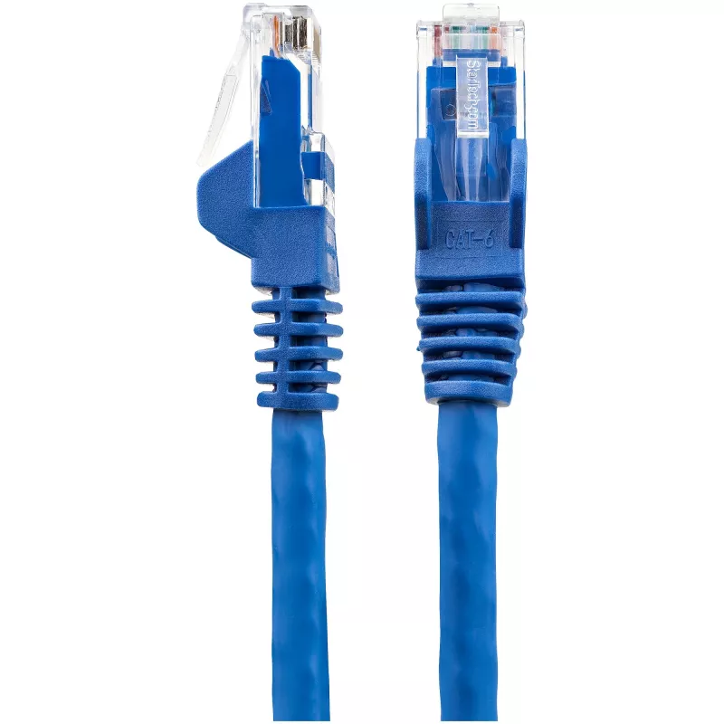 StarTech.com 3m CAT6 Ethernet kabelis - LSZH (mažai dūmų, be halogenų) - 10 Gigabit 250MHz 100W PoE RJ45 10GbE UTP tinklo jungiamasis laidas su apsauga nuo užkliuvimo ir įtempimo mažinimu - mėlyna, CAT 6, ETL patvirtintas, 24AWG