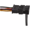 StarTech.com PYO4SATA SATA maitinimo daliklio adapterio laidas, 1x SATA 15 kontaktų į 4x SATA, 0,4 m