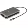 StarTech.com USB-C kelių prievadų adapteris – USB-C į 4K 60Hz HDMI 2.0 – 2 prievadų 10Gbps USB šakotuvas – 100W Power Delivery perdavimas – GbE – SD/MicroSD – USB Type-C mini dokas – 10 colių laidas