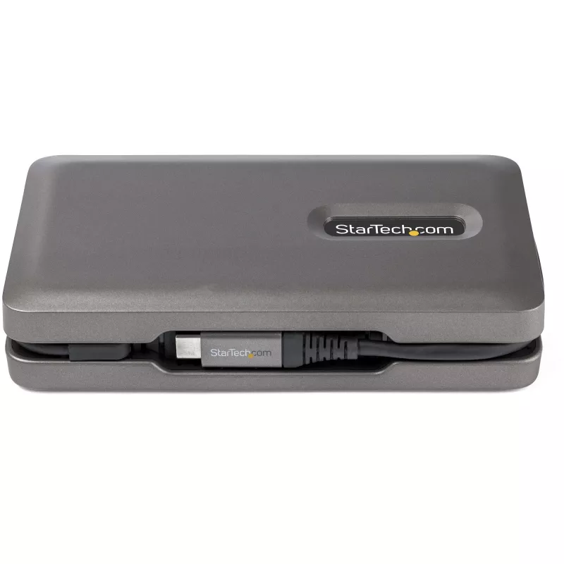 StarTech.com USB-C kelių prievadų adapteris – USB-C į 4K 60Hz HDMI 2.0 – 2 prievadų 10Gbps USB šakotuvas – 100W Power Delivery perdavimas – GbE – SD/MicroSD – USB Type-C mini dokas – 10 colių laidas