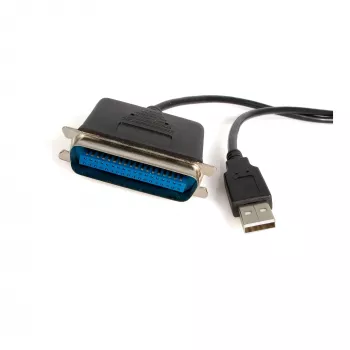 StarTech.com 6 pėdų USB į lygiagretųjį spausdintuvo adapteris – vyriškas/vyriškas, juodas