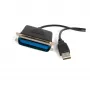 StarTech.com 6 pėdų USB į lygiagretųjį spausdintuvo adapteris – vyriškas/vyriškas, juodas